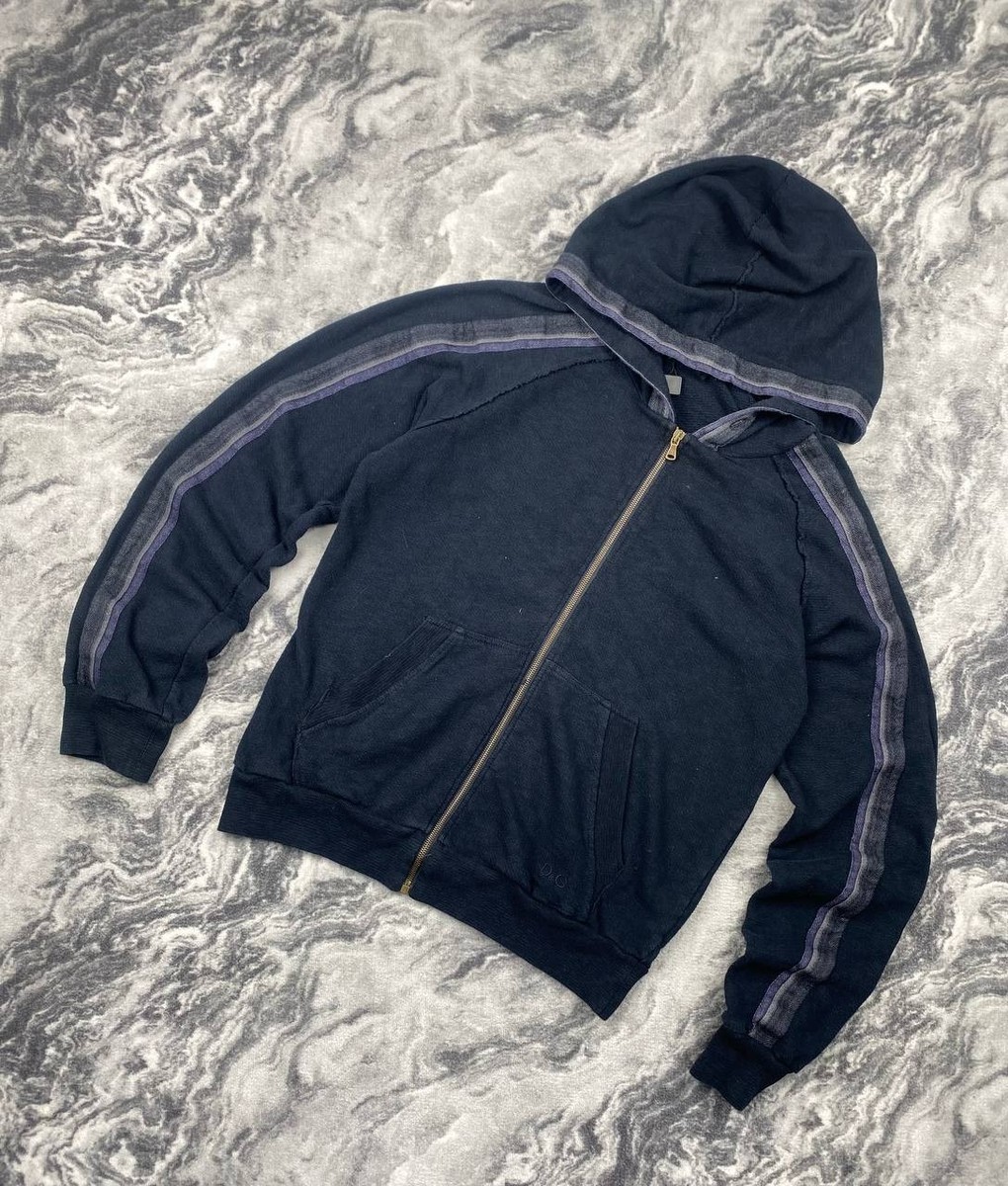 【DOLCE & GABBANA】 ジップアップブルゾン　ロゴプレート　（48） Dolce Gabbana Full Zip Hoodie Men Size 48 Blue | eBay