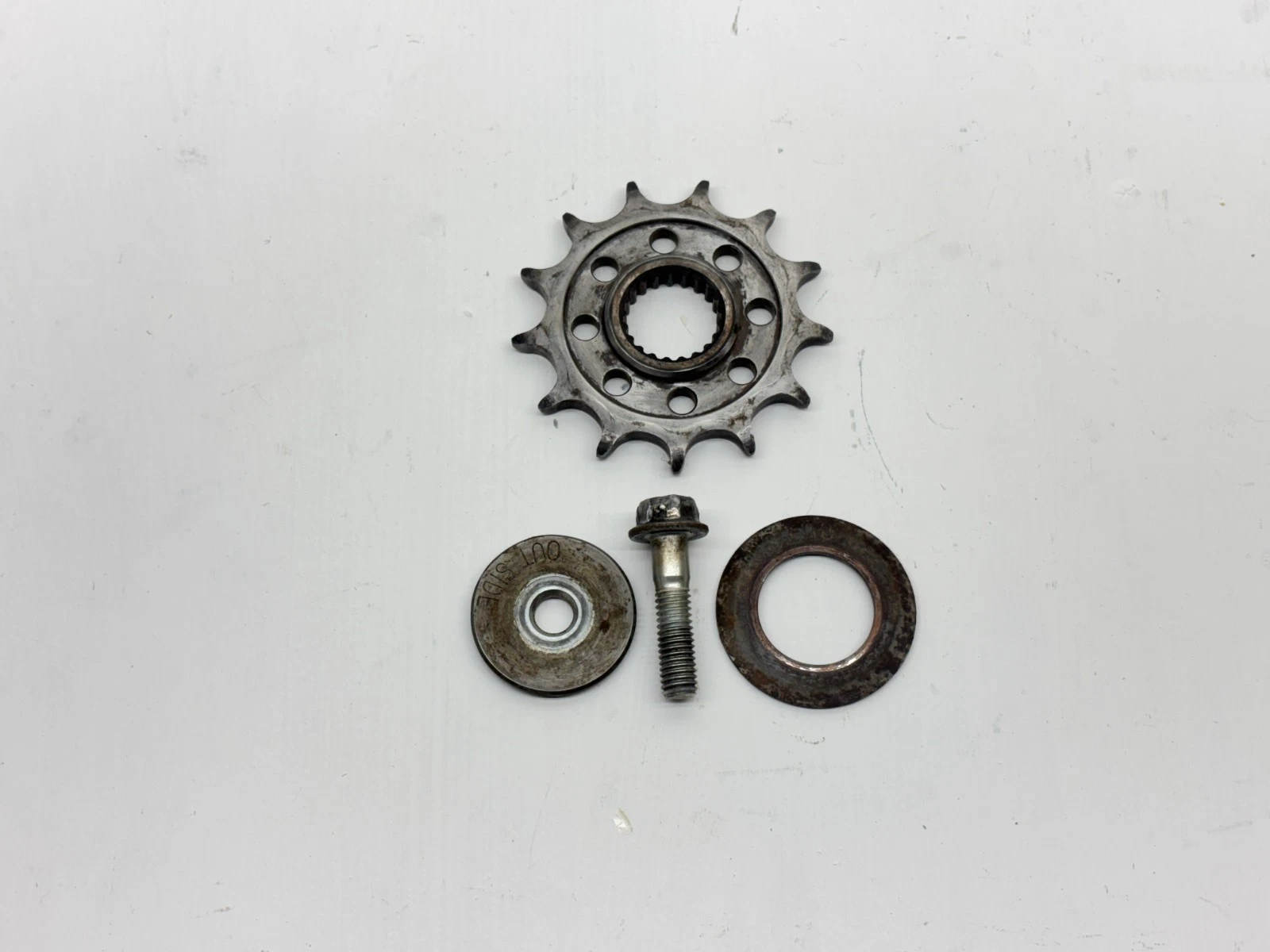 2008 Honda CRF250R Front Sprocket 13 Teeth Drive Gear Bolt Washer Dirt Bike CRF