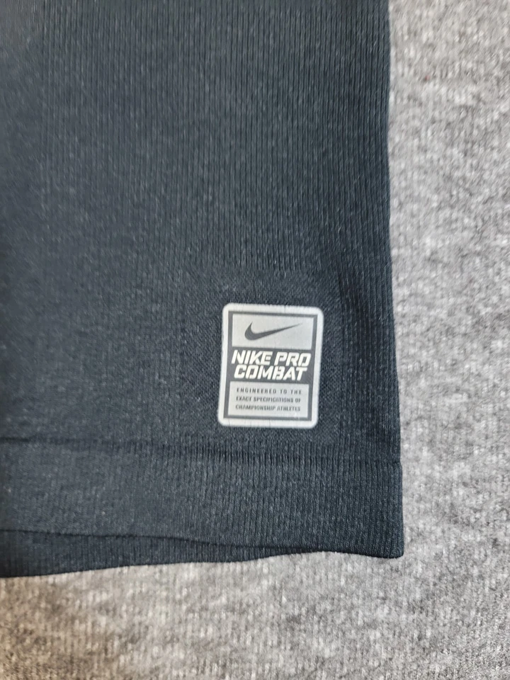 Nike Pro Combat Hyperwarm Dri-Fit Knit Compression Mock Long Sleeve Top Men’s S - Image 3 of 4