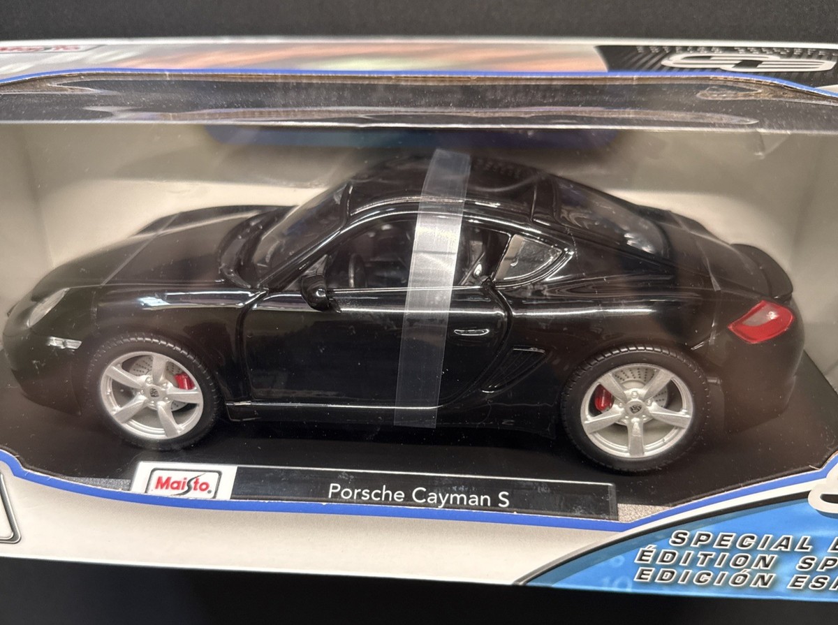 Maisto Black Porsche Cayman S Coupe Car Special Edition 1:18