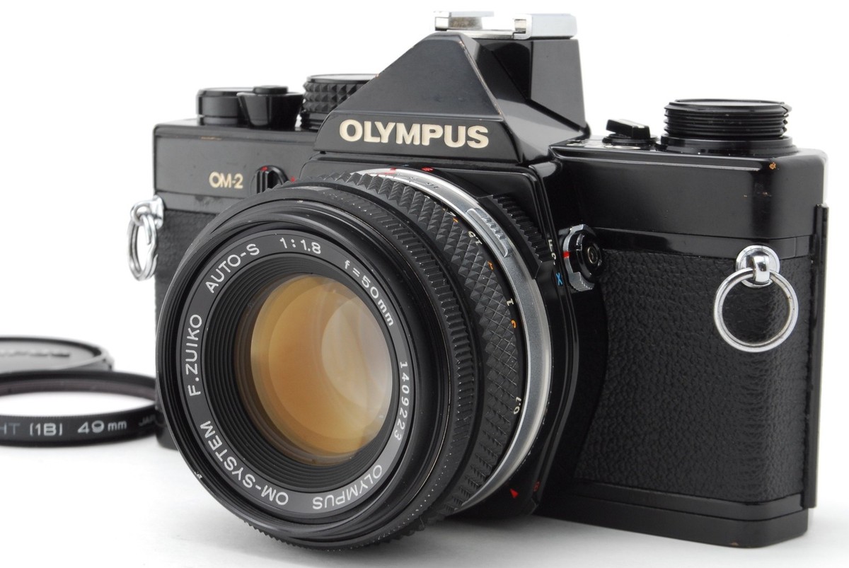 Near MINT ] Olympus OM-2 SLR Film Camera + G.Zuiko Auto-S 50mm f1