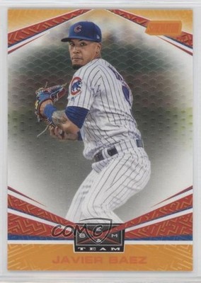 2019 Topps Stadium Club Beam Team Orange Foil 46/50 Javier Baez #BT-1 0b0