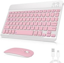 Bluetooth Keyboard and Mouse Combo for iPad - Rechargeable Wireless Keyboard.