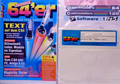 COMMODORE 64/128 -- 64's ISSUE 9/93 (MARKET & TECH - FLOPPY DISK TO BOOKLET)