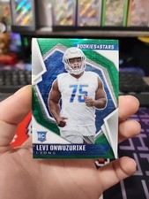 2021 Panini Rookies & Stars Green Pulsar Prizm /25 Lions #157 Levi Onwuzurike RC