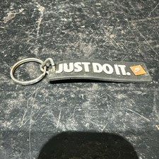 Vintage old Retro Keyring Key RING Nike just do it slogan training shoes ref yc1
