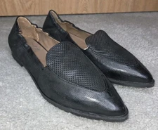 Miz Mooz Colleen Loafer Women Sz EU 41 US 10 Leather Slip On Shoe Black