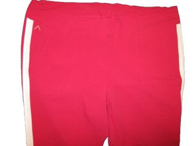 Alberto Lucy-CR-SB Golf  Hose Gr. EU 48 in rot slim fit bequem wie ein Jogger