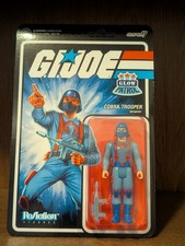 Super 7 G.I. Joe ReAction Glow Patrol Cobra Trooper glow in the dark unpunched
