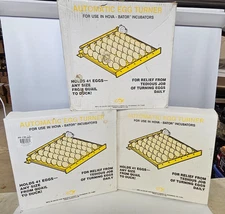 3 Hova-Bator Automatic Egg Turners for Chickens Goose & Quail Eggs