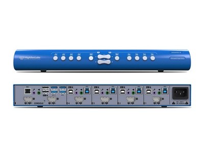 High Sec Labs SX42PHU-N DP/HDMI KVM Mini-Matrix 4x2 USB 3.0 Dual-Display