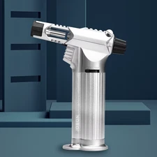 Strong Firepower Blue Flame Turbine Jet Torch 360° Use Welding Gun Butane Gas Li