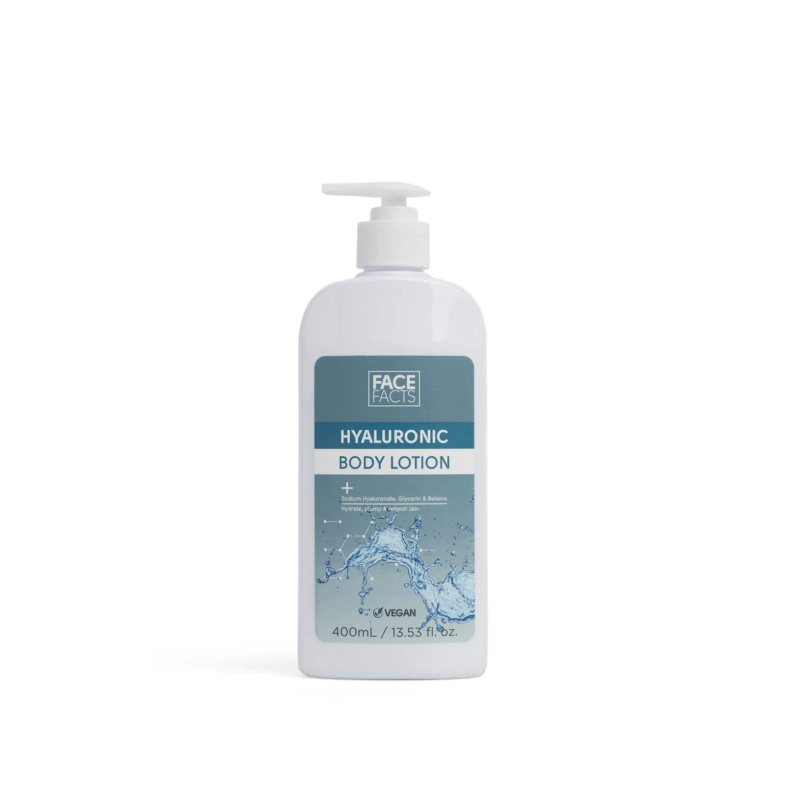 Face Facts Hyaluronic Body Lotion | Moisturise + Plump | 400ml