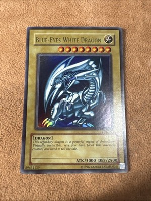   YUGIOH Blue-Eyes White Dragon SDK-001 ORIGINAL STARTER DECK KAIBA ULTRA LP #3