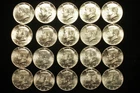 Lot of 20 Kennedy Half Dollars  1964     All UNC-BU   90% Silver