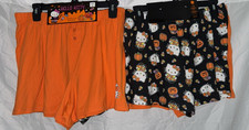 Hello Kitty Halloween 2 PACK Pumpkin SLEEP PAJAMA SHORTS SET S M NEW