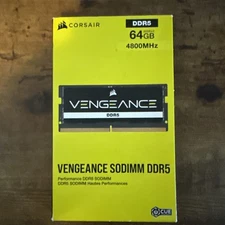 CORSAIR VENGEANCE 64GB (2 x 32GB) PC5-38400 (DDR5-4800) SO-DIMM Memory...