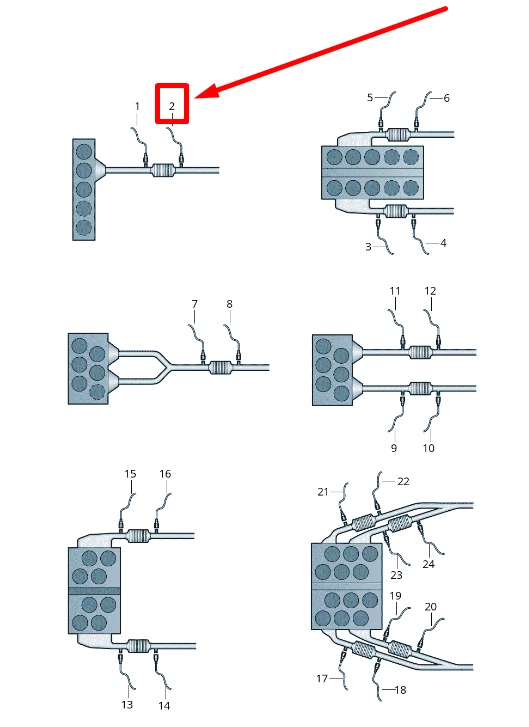 VW GOLF VII Variant BA5, BV5 Sonde à oxygène lambda 03L906262R NOUVEAU ORIGINE - Immagine 3 di 3