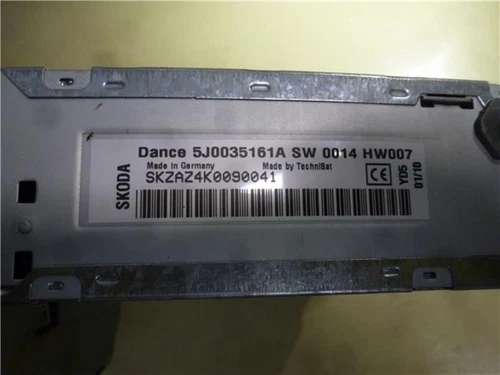 5j0035161a Sistema Audio/Radio Cd para SKODA FABIA (5J2) Spirit 2010 74910 - Imagen 2 de 4