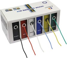 Silicone Wire Kit Electric Wire Hook up Wire Kit Solid Wire 22 Gauge 6 Colors