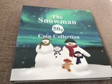 THE SNOWMAN 50p COIN COLLECTION ALBUM. ALBUM ONLY. NO COINS. 2018-2021.