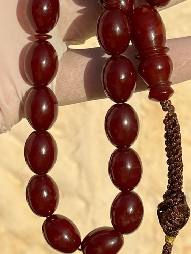 Antique Ottoman Faturan Rosary فتوران الماني انتيك نوادر أسطى غالب قطعة محروفة - Picture 7 of 24