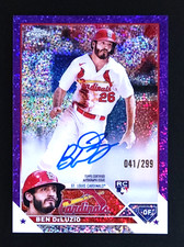 2023 Topps Chrome Update #RA-BDL Ben DeLuzio Purple Speckle Auto /299