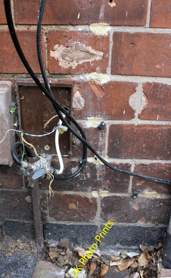 Photo 6x4 Benchmark on #99 Burder Street Loughborough Damaged Ordnance Su c2015