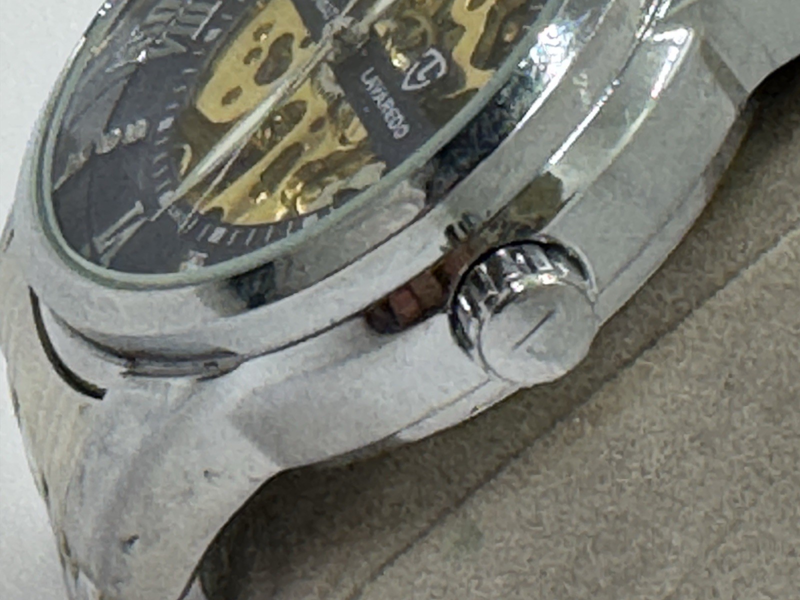 Lavaredo Automatic Watch Silver Gold Skeleton Dia… - image 5