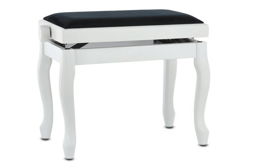 Pianoforte - Panca Per Piano Deluxe Classic - Bianco Satinato