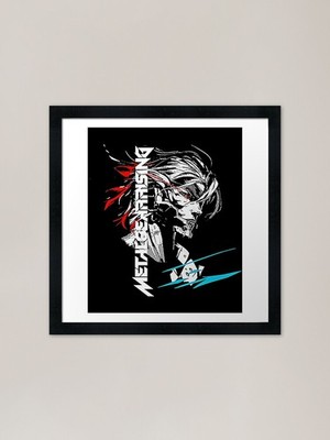 Metal Gear Solid Rising Inverted Fr gerahmtes Wandbild Poster Leinwanddruck Bild