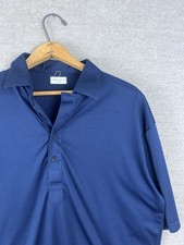 Collars Co Polo Shirt XL Blue Performance Golf Preppy Casual Outdoor Men