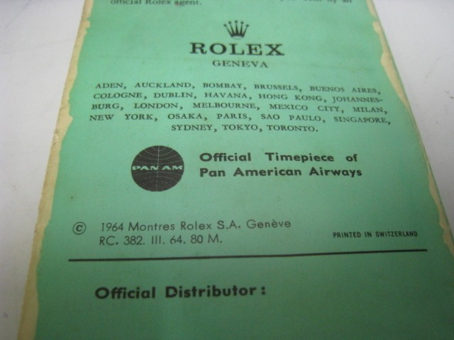 Vintage Rolex Catalog 1964 1965 Good Condition From Japan | eBay