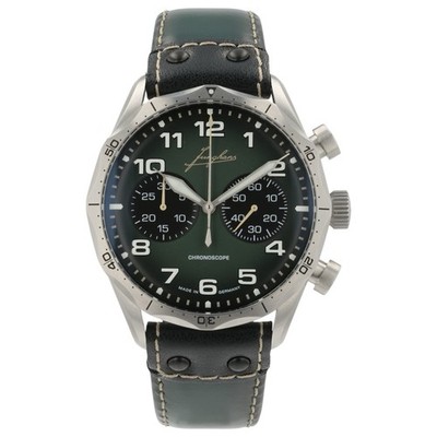 Junghans Pilot Green Dial Stainless Steel 43.3mm Automatic Men s 027/3492.00