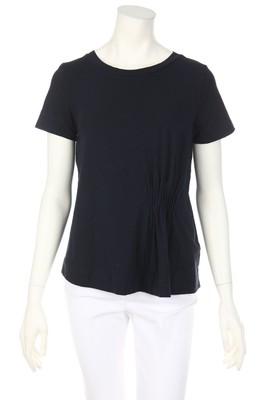 ALPHA STUDIO Kurzarm-Shirt Drapierung I 40 = D 34 dunkelblau