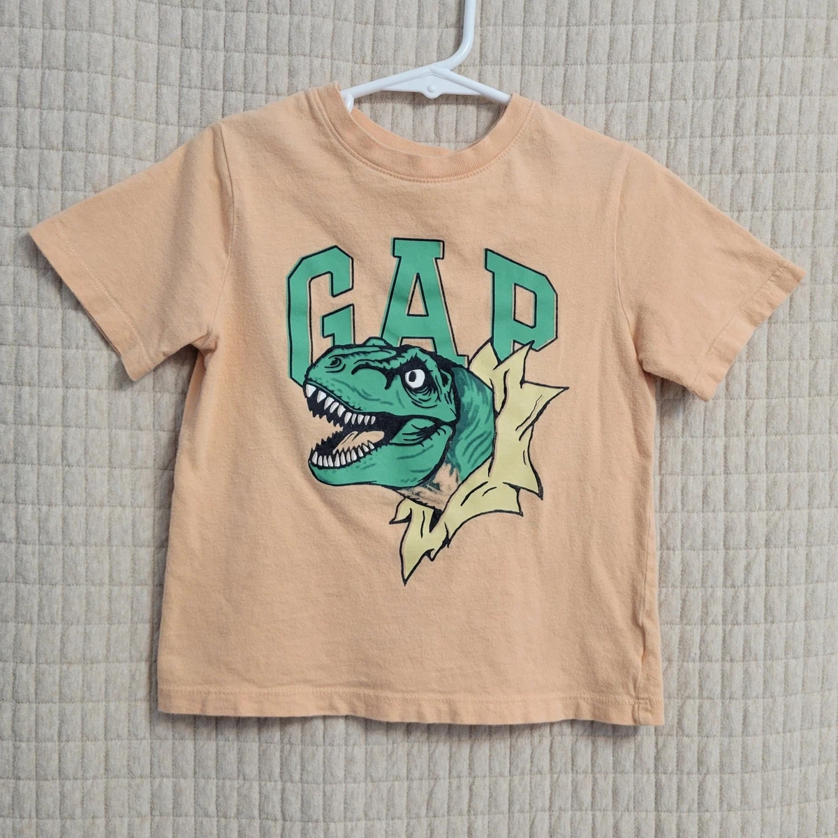 T-shirt Garçon Gap - Orange - Motif Dinosaure - Taille L (Grand) - 100% Coton
