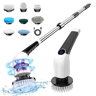 Keimi Electric Spin Scrubber, 2025 New Cordless Shower Cleaning Brush with 8 ...