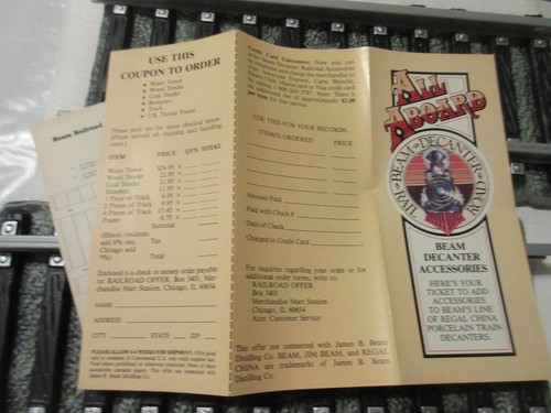 Juego de 2 piezas Jim Beam tren decantador vías férreas con conectores Nuevo de Lote Antiguo - Imagen 11 de 24