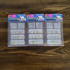 SKANDIA TUNGSTEN (3-SET) Ice Fishing JIGS "Glow In The Dark" 36 Pieces