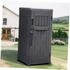  60-Gallon Secure Package Delivery and Storage Box, Double-Wall 60 Gallon Gray