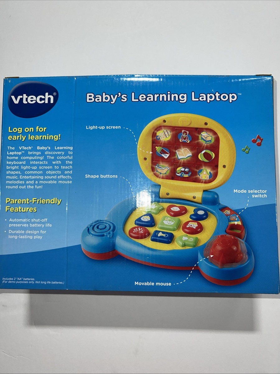 VTech Baby's Learning Laptop Blue Age 6-36 Months Aa1791 for sale