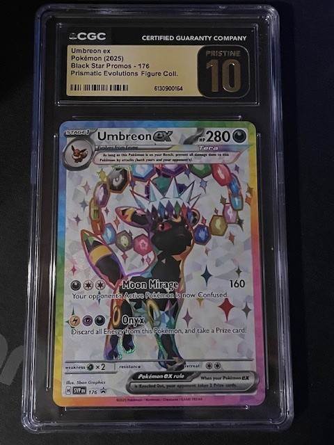 Umbreon ex 176: Prismatic Evolutions Black Star Promo CGC Pristine 10