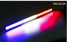 10x 12v Led Strip Drl Daytime Running Lights Fog Cob Car Lamp Driving White Blue