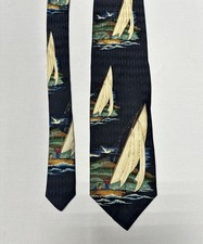 Ferrell Reed For Jack Wood Ltd. Tie 100% Silk Handmade Made in America 58โ Black