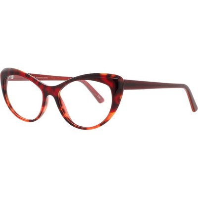 Andy Wolf Women's Eyeglasses Red Acetate Cat Eye Shape Full Rim Frame 5088 H