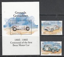 Grenade-Grenadines - Courrier Yvert 1543/4+H.293 ** MNH Automobiles