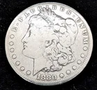 1880-O Morgan Silver Dollar, 5,305,000 Minted, 90% Silver, ASW: 7734, KM# 110
