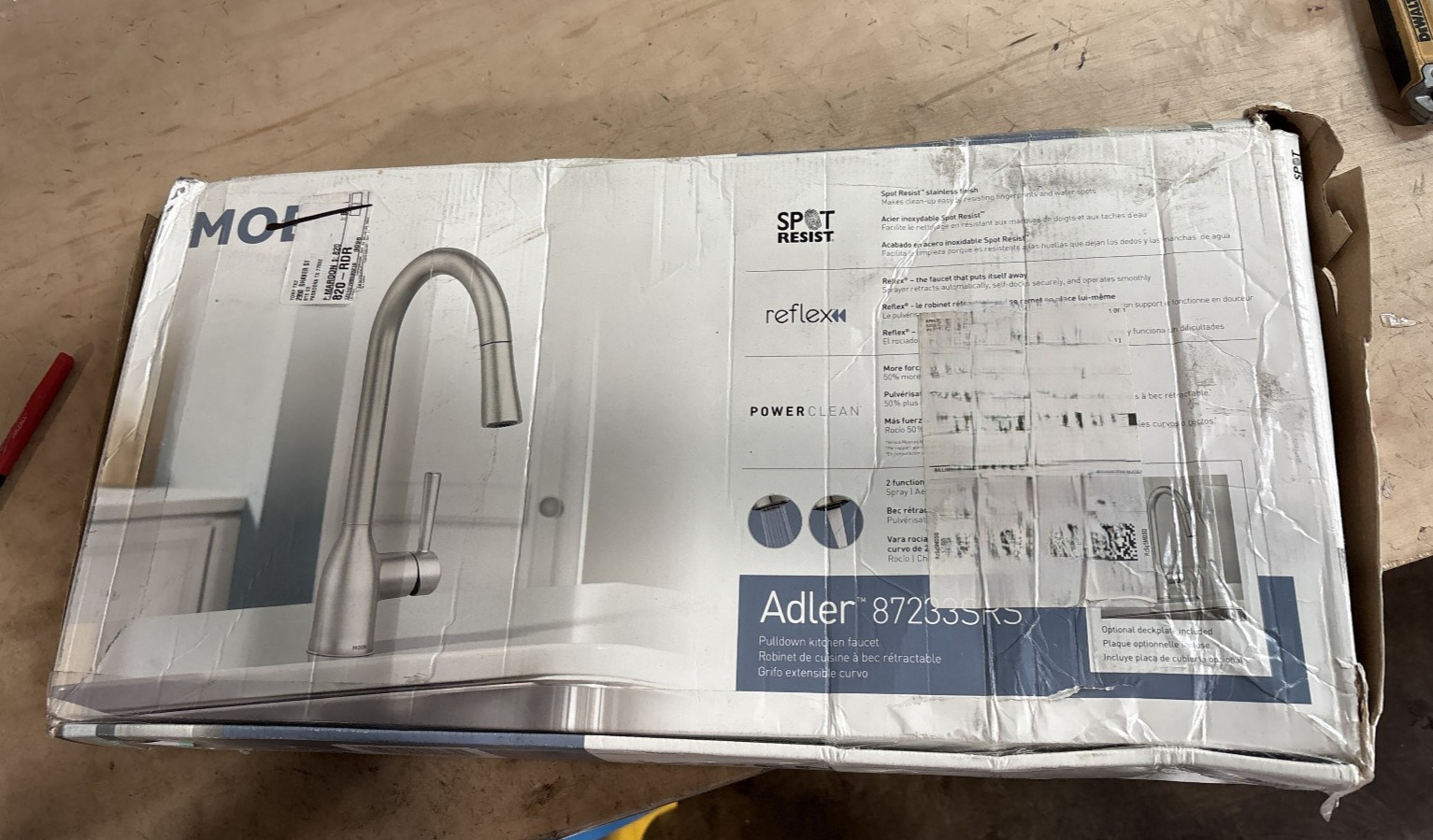 Moen Adler Kitchen Faucet 87233SRS Spot Resist Stainless Steel