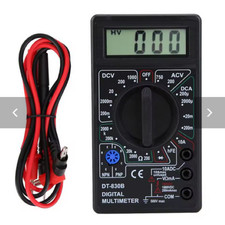 DT-830 B Digital Multimeter Voltage Current Ohm Tester with LCD Display