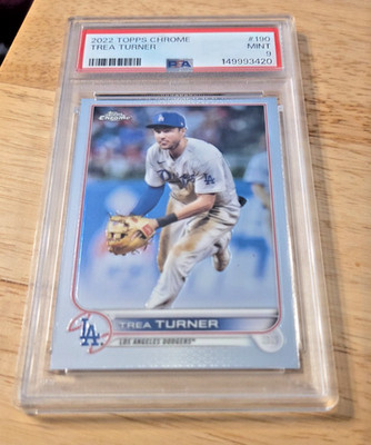 2022 Topps Chrome #190 Tre Turner PSA 9 MINT